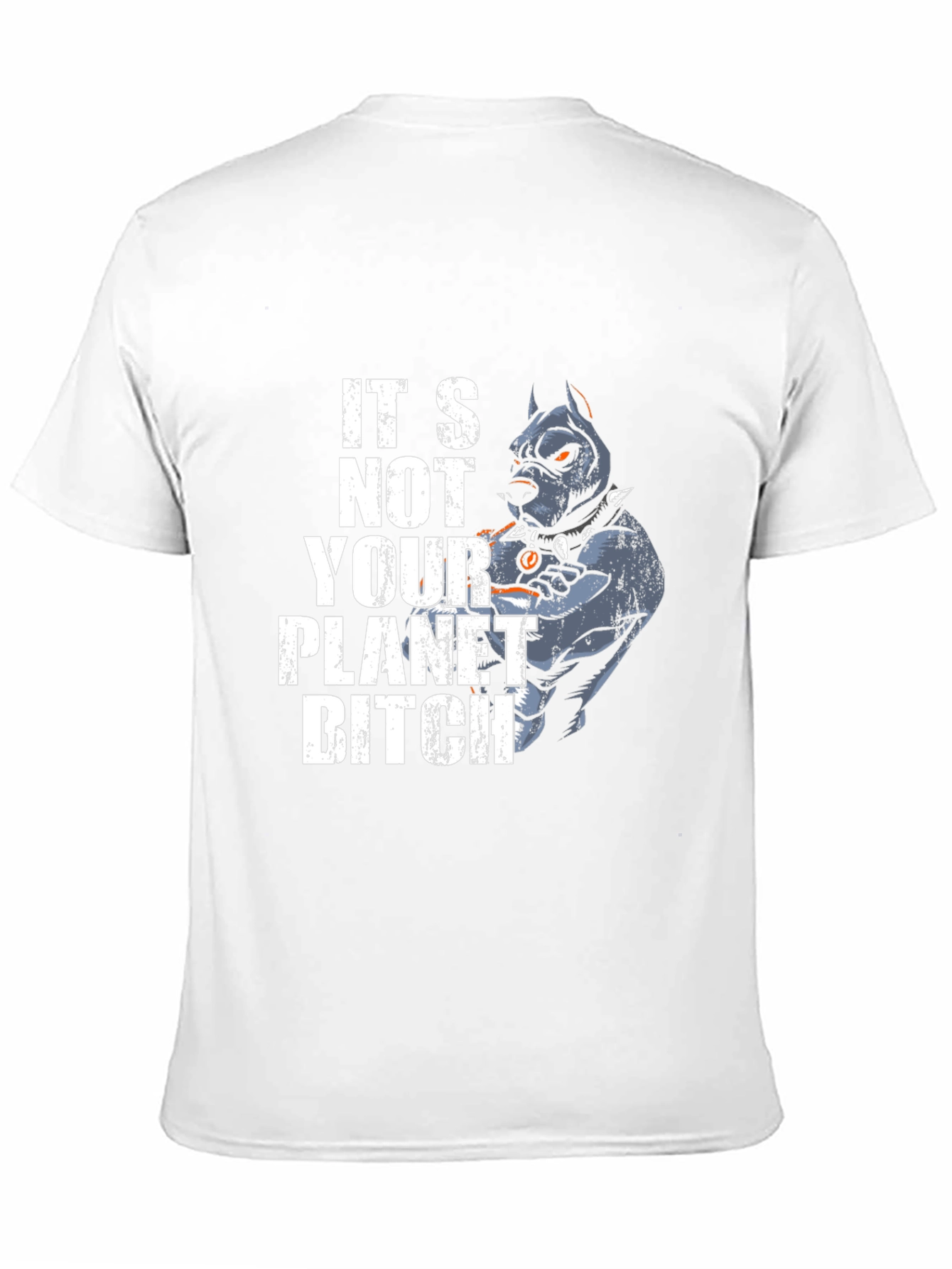 Black It's Not Your Planet Pitbull T-Shirt view 11