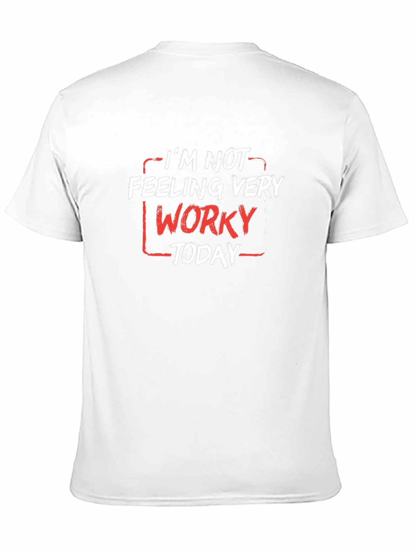 Black Funny "Worky" Graphic Tee - Black view 11