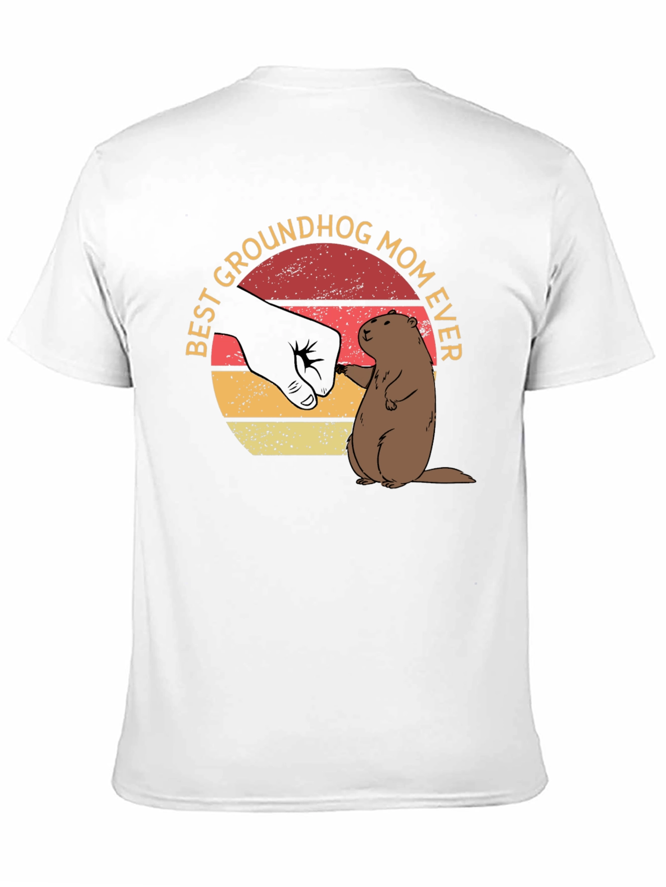 Black Best Groundhog Mom Ever T-Shirt view 11