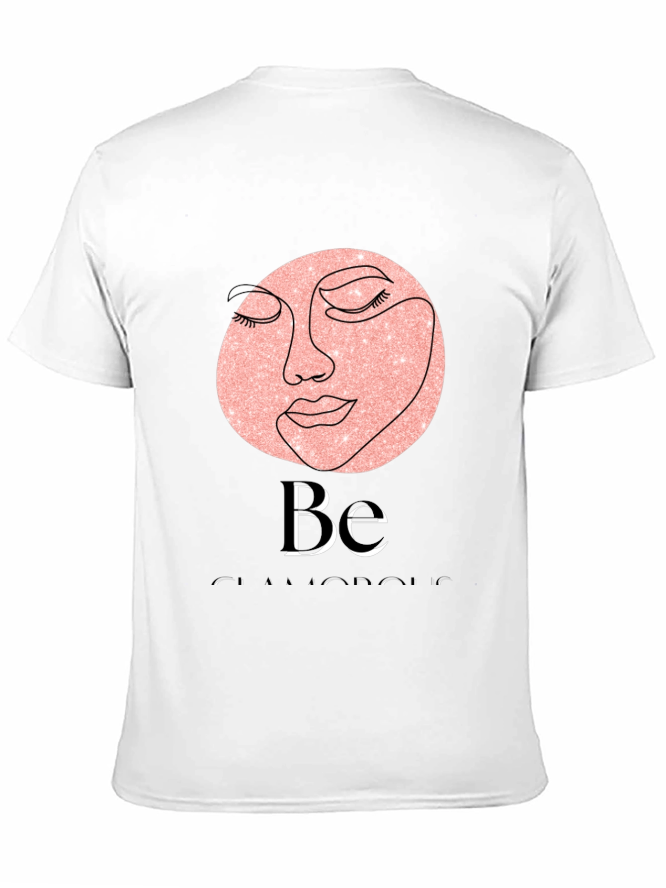 Black Glamorous Face Graphic Tee view 11