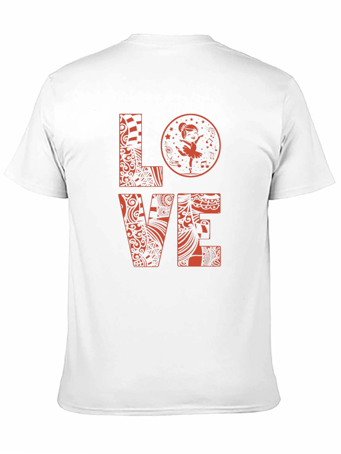 Black LOVE Ballet Dancer Graphic T-Shirt - Stylish Print Tee view 11