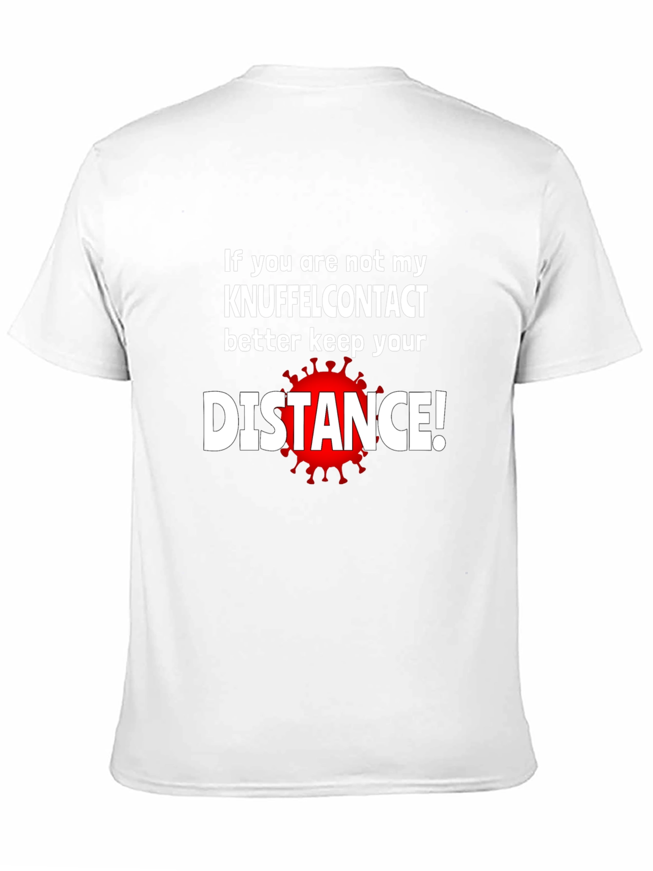 Black Keep Your Distance T-Shirt - Novelty Graphic Tee view 11