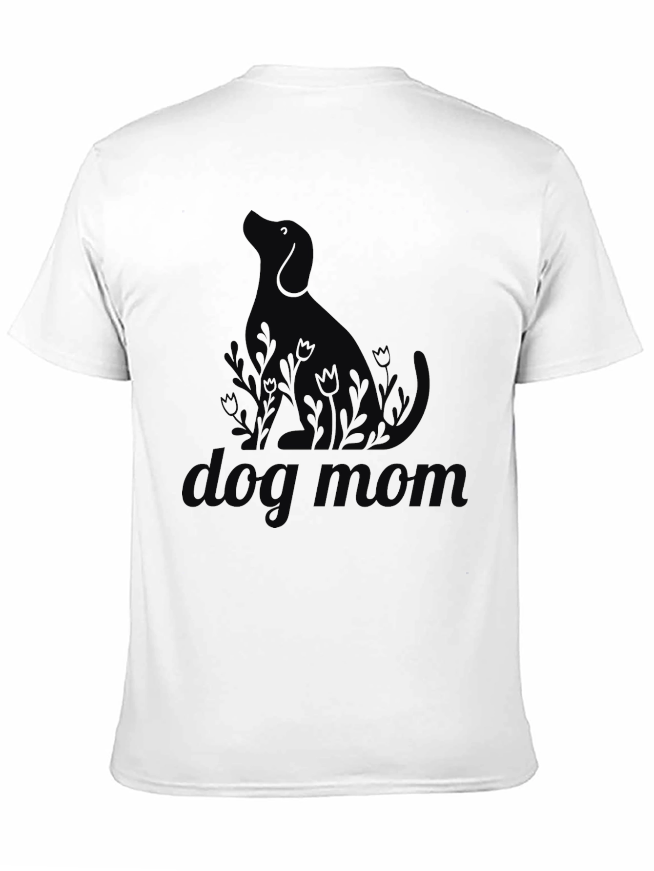 Black Dog Mom Graphic Black T-Shirt view 11