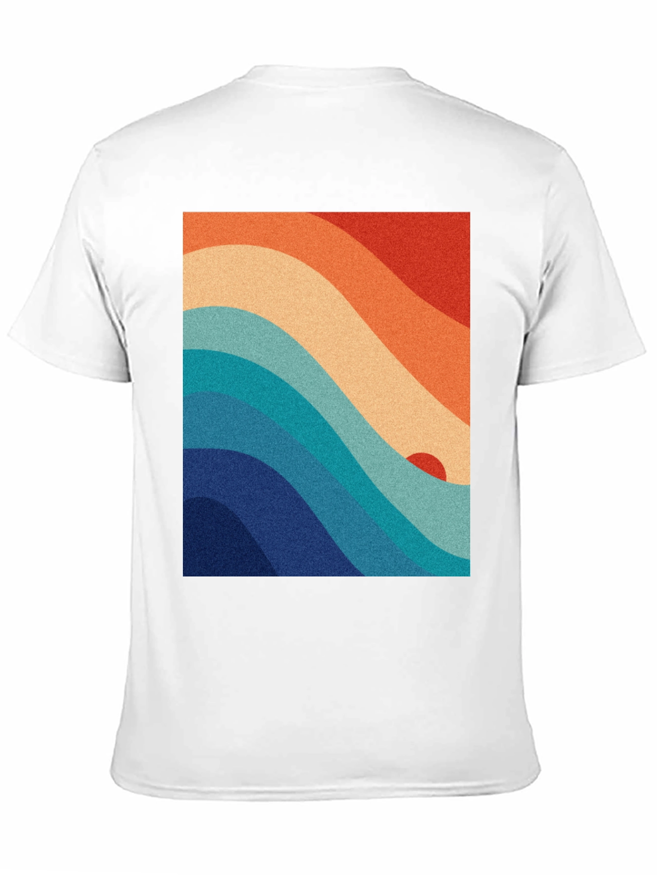 Black Retro Wave Graphic Tee - Vintage Style view 11