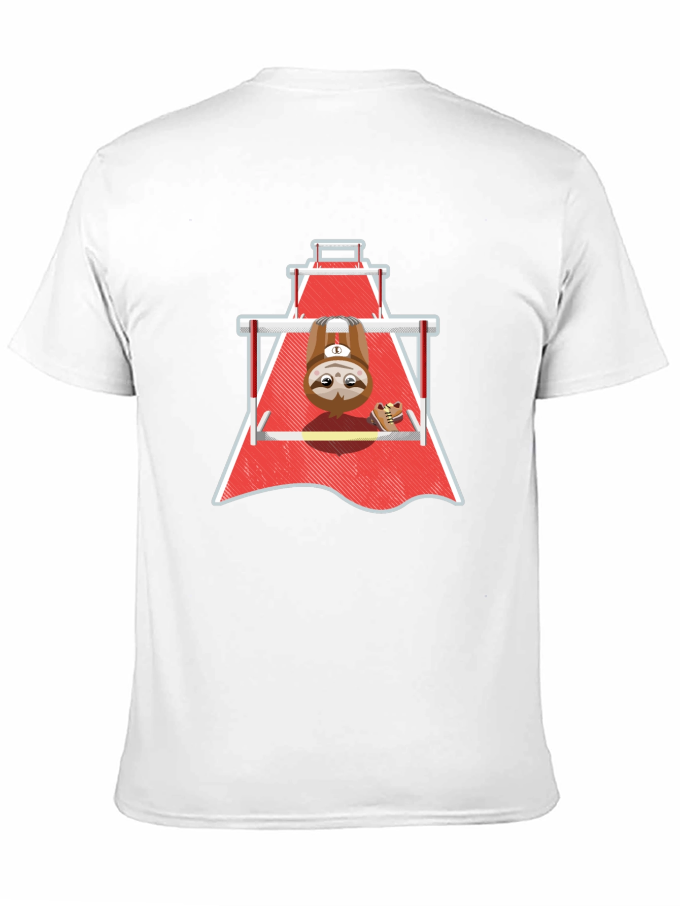 Black Sloth Gymnast T-Shirt - Funny Workout Tee view 11