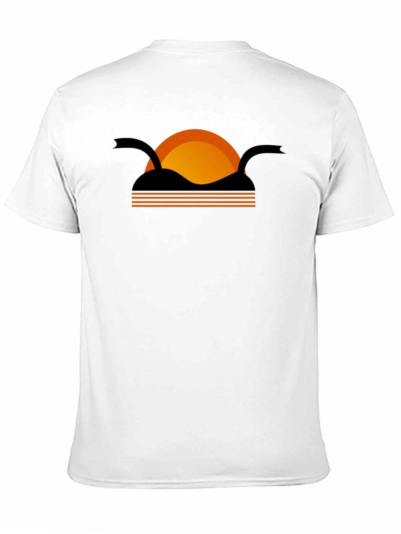Black Retro Sunset T-Shirt view 11