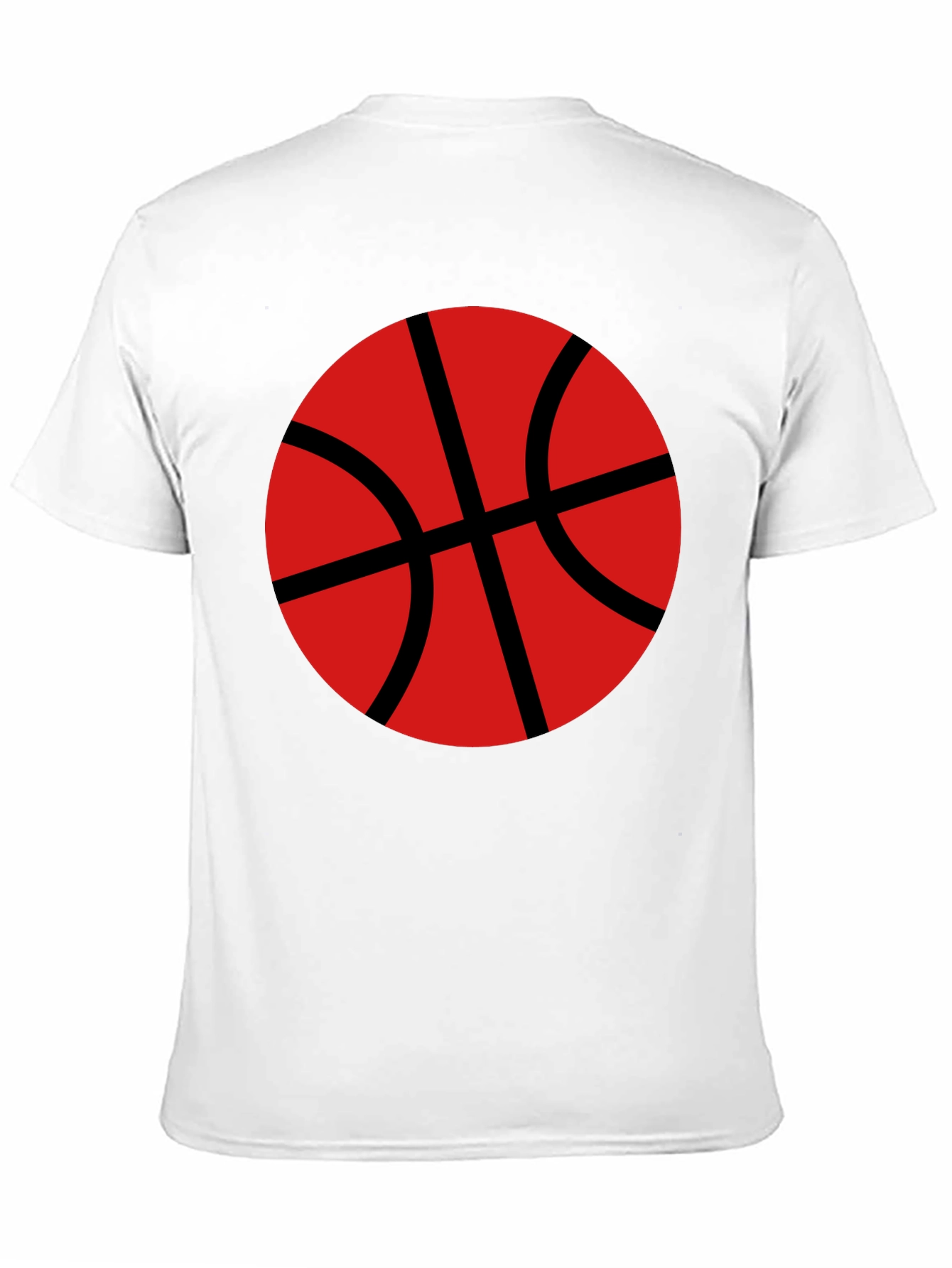 Black Basketball Graphic T-Shirt - Black Cotton Tee view 11
