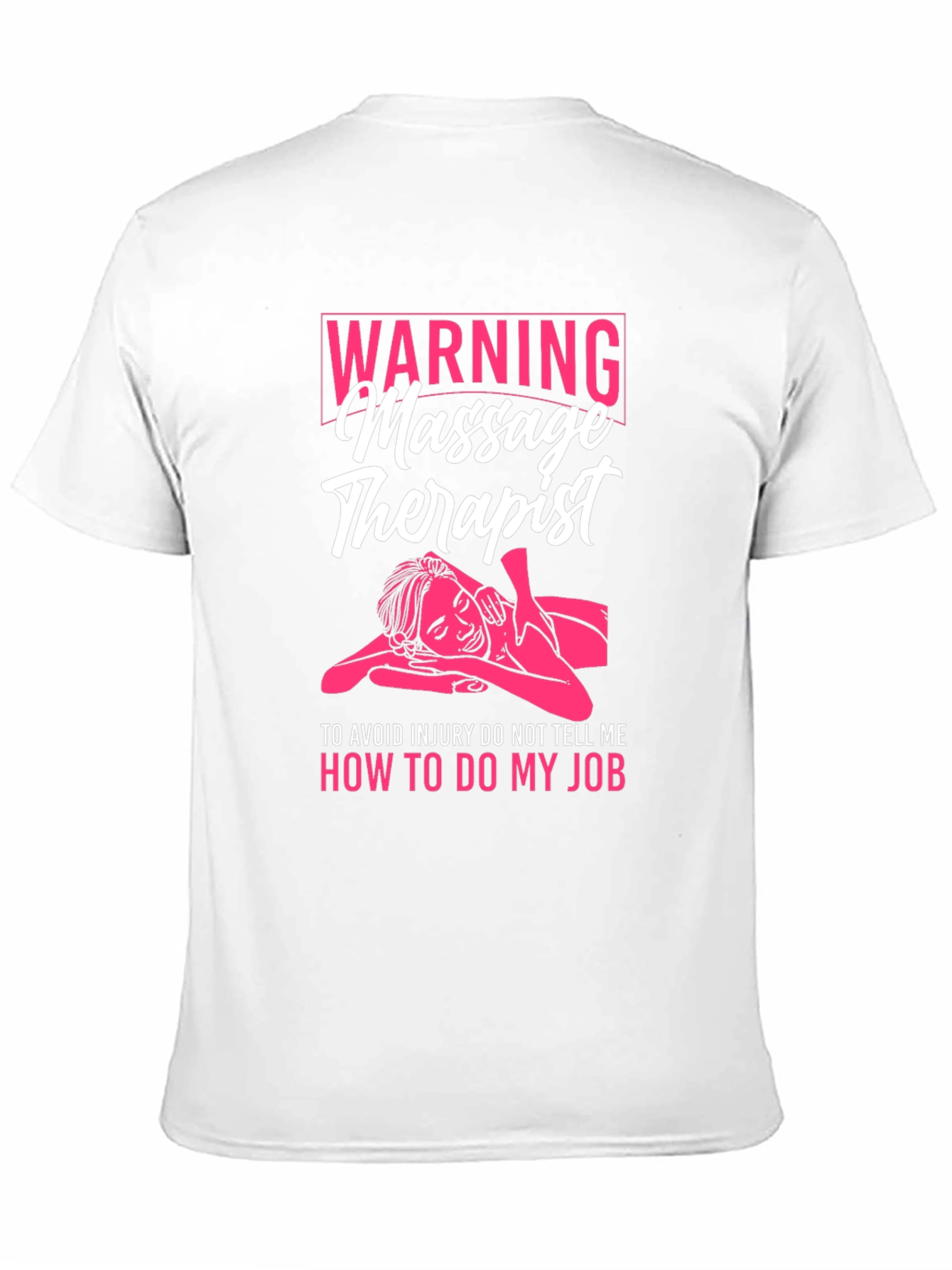 Black Warning Massage Therapist T-Shirt - Funny Gift Idea view 11