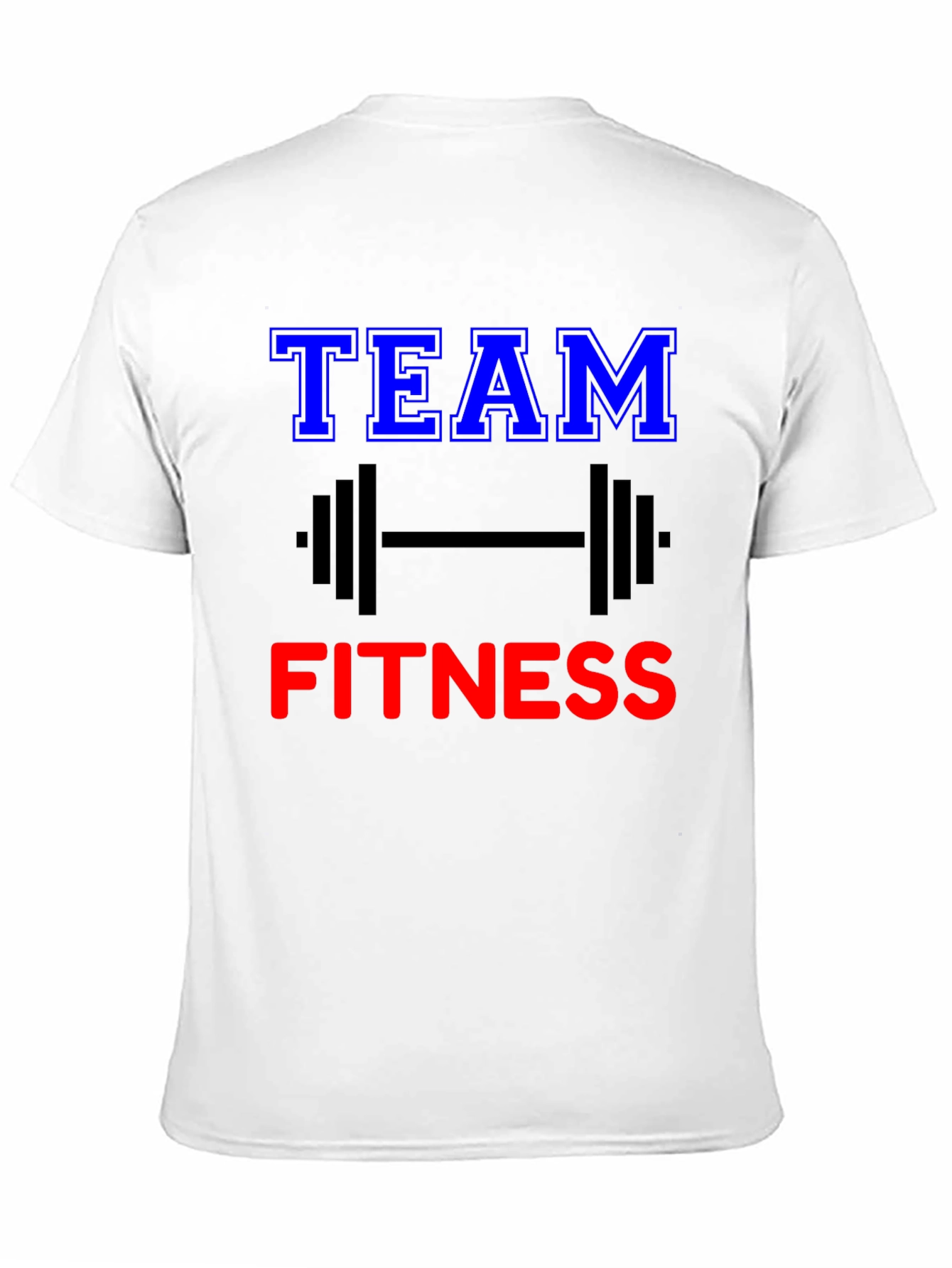Black Team Fitness Graphic Tee - Gym Workout Shirt view 11