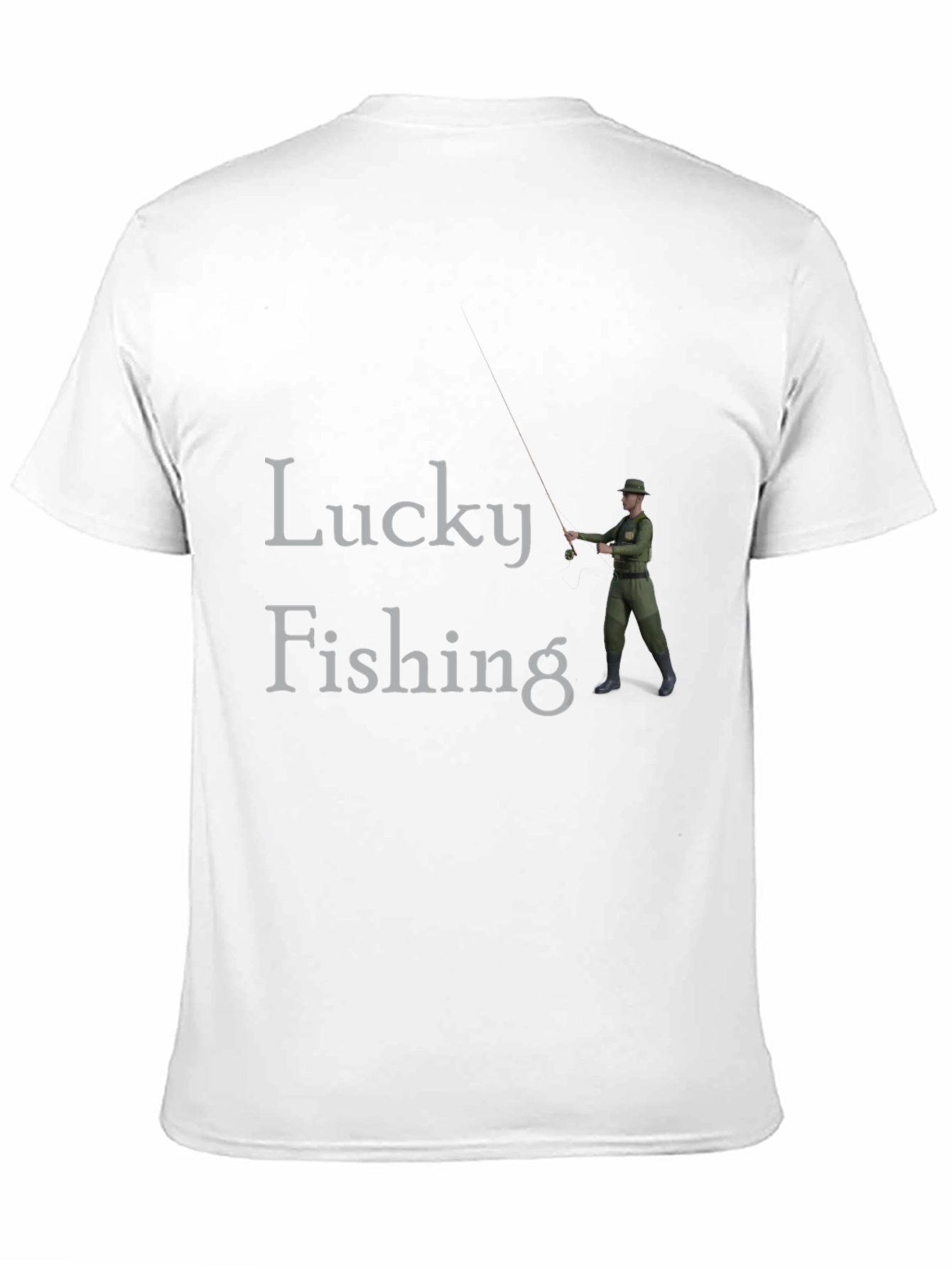 Black Lucky Fishing Graphic Tee - Black Cotton view 11