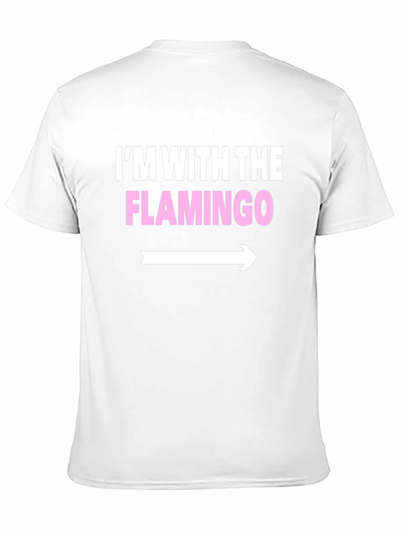 Black I'm With The Flamingo T-Shirt view 11