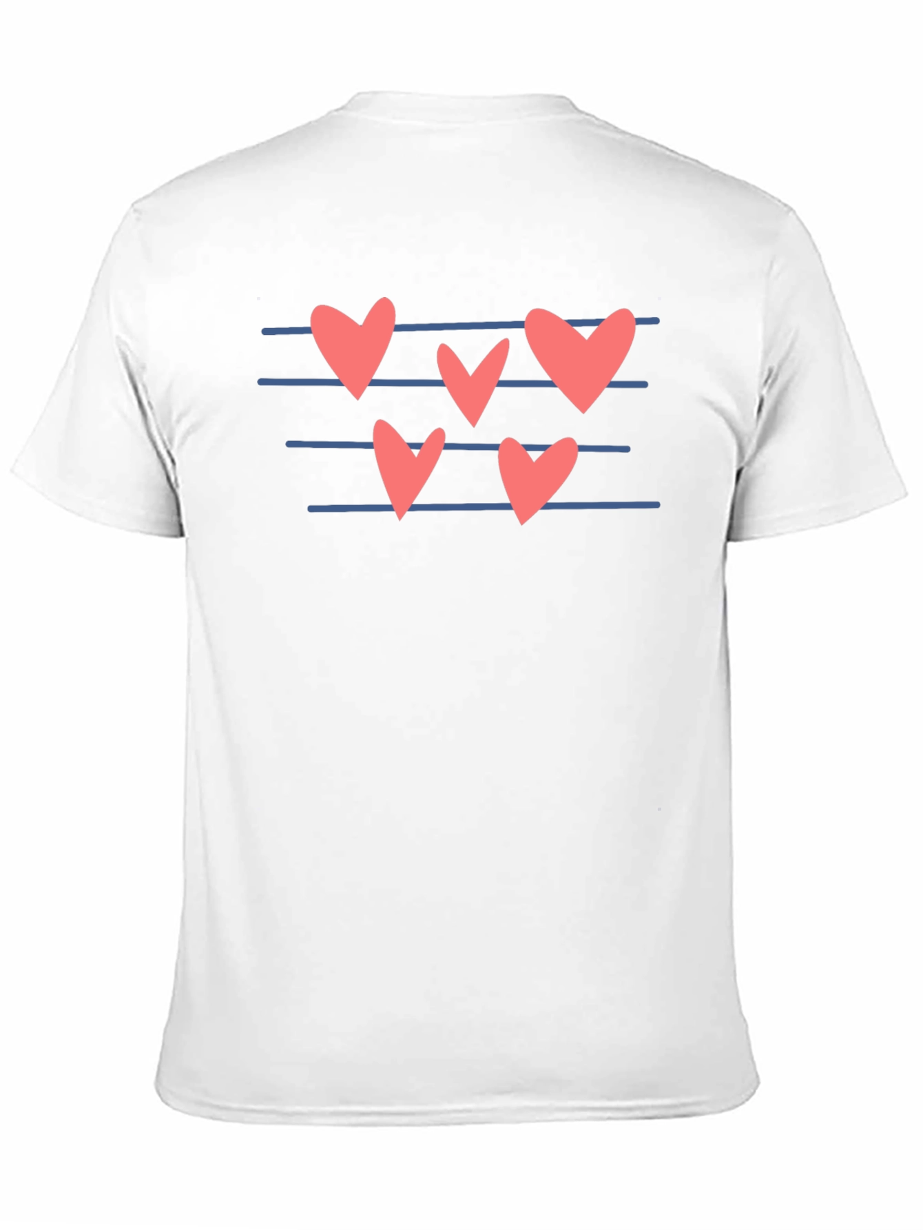 Black Heart Notes Graphic Tee - Men's Black Casual Shirt view 11