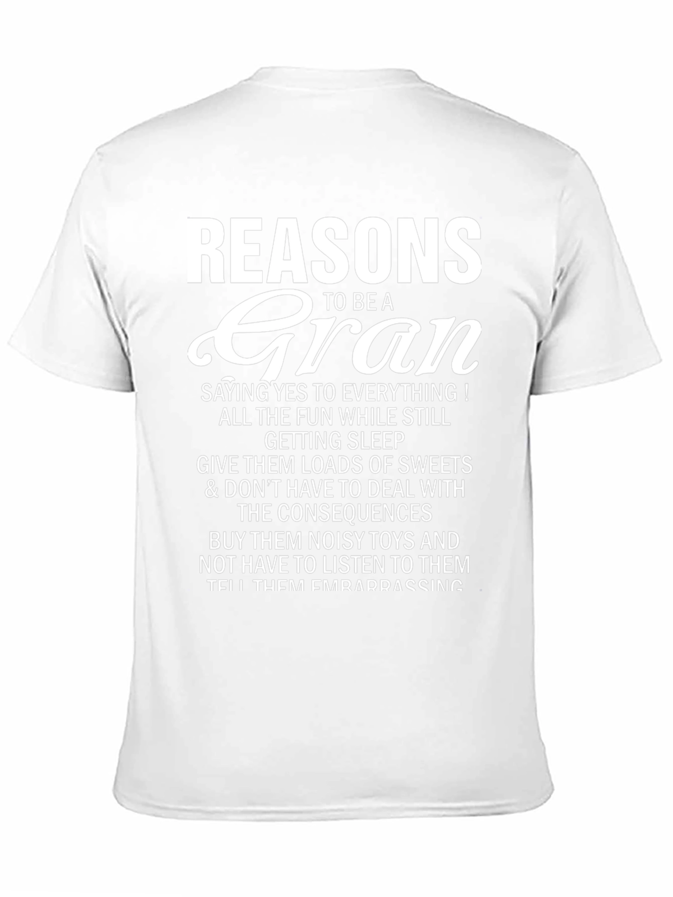 Black Reasons to be a Gran T-Shirt view 11