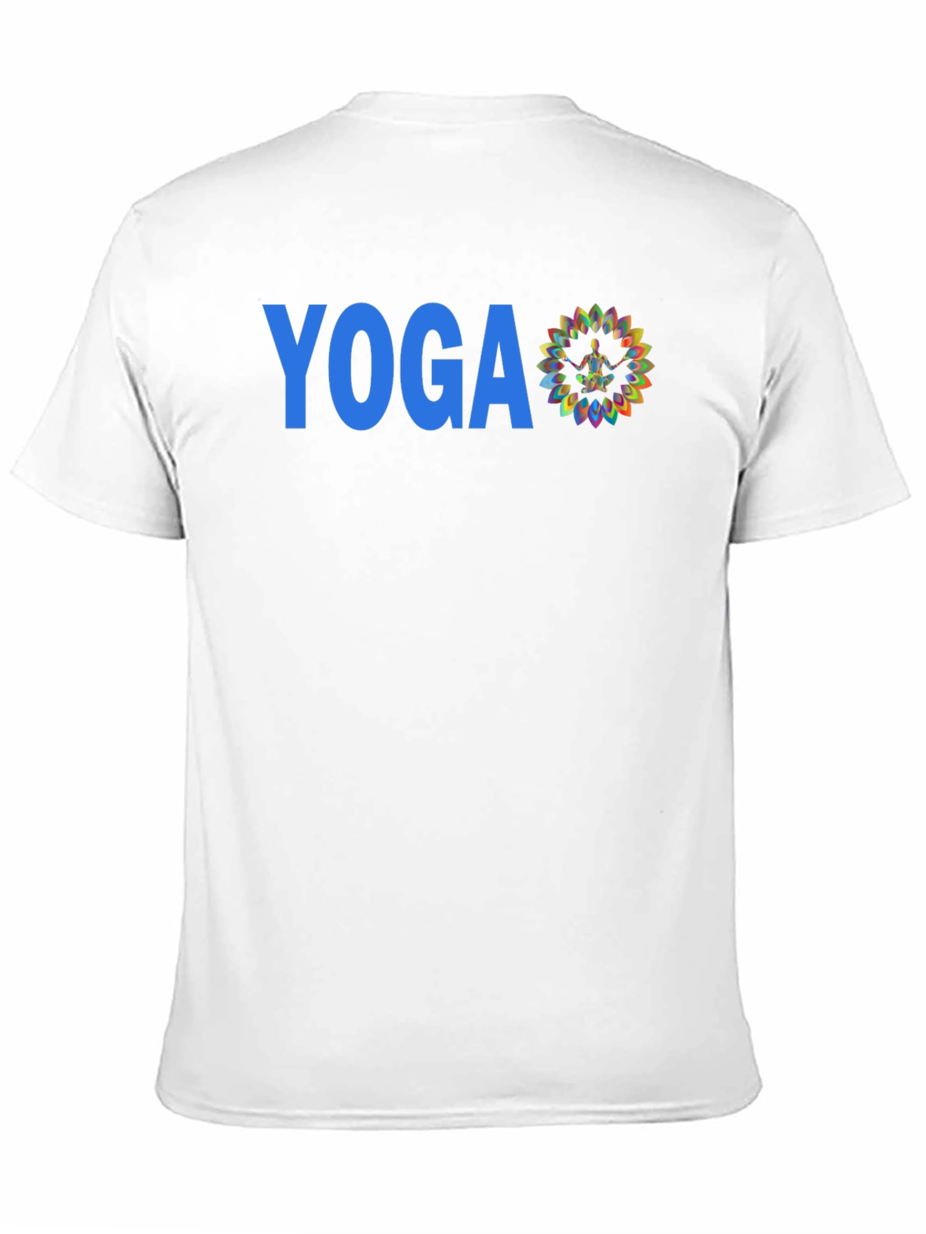 Black Yoga Graphic Tee - Men's Black Cotton T-Shirt view 11