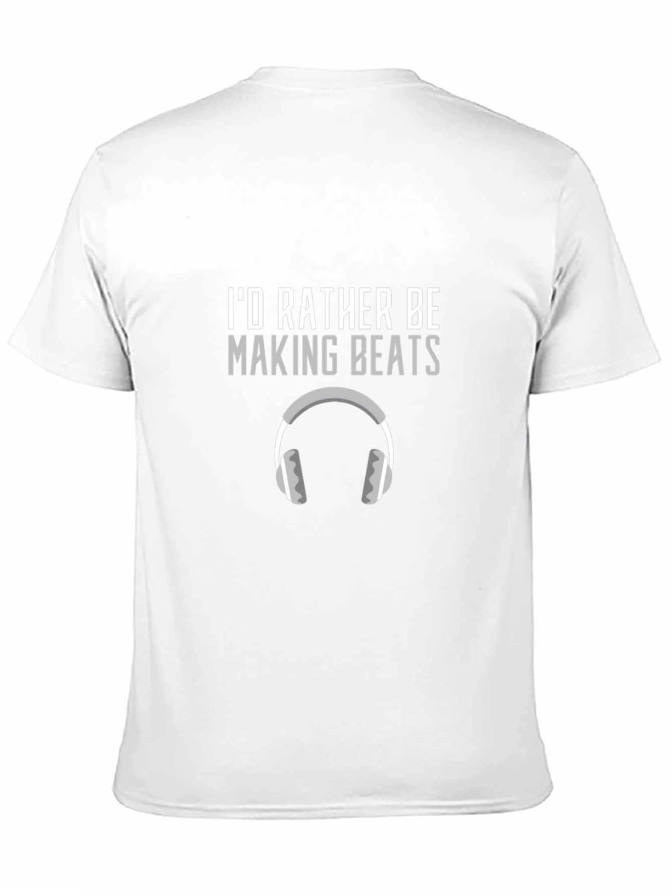 Black I'd Rather Be Making Beats Graphic T-Shirt view 11