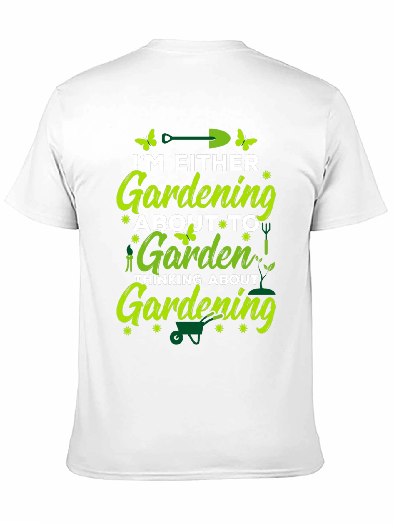 Black Gardening Lover T-Shirt - Black Cotton Blend view 11