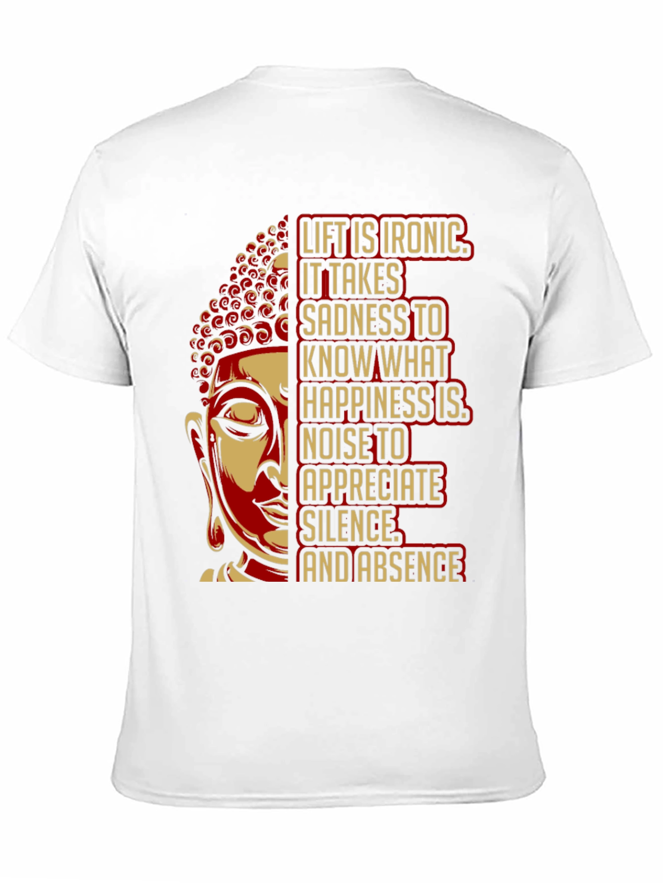 Black Buddha Quote Graphic T-Shirt view 11
