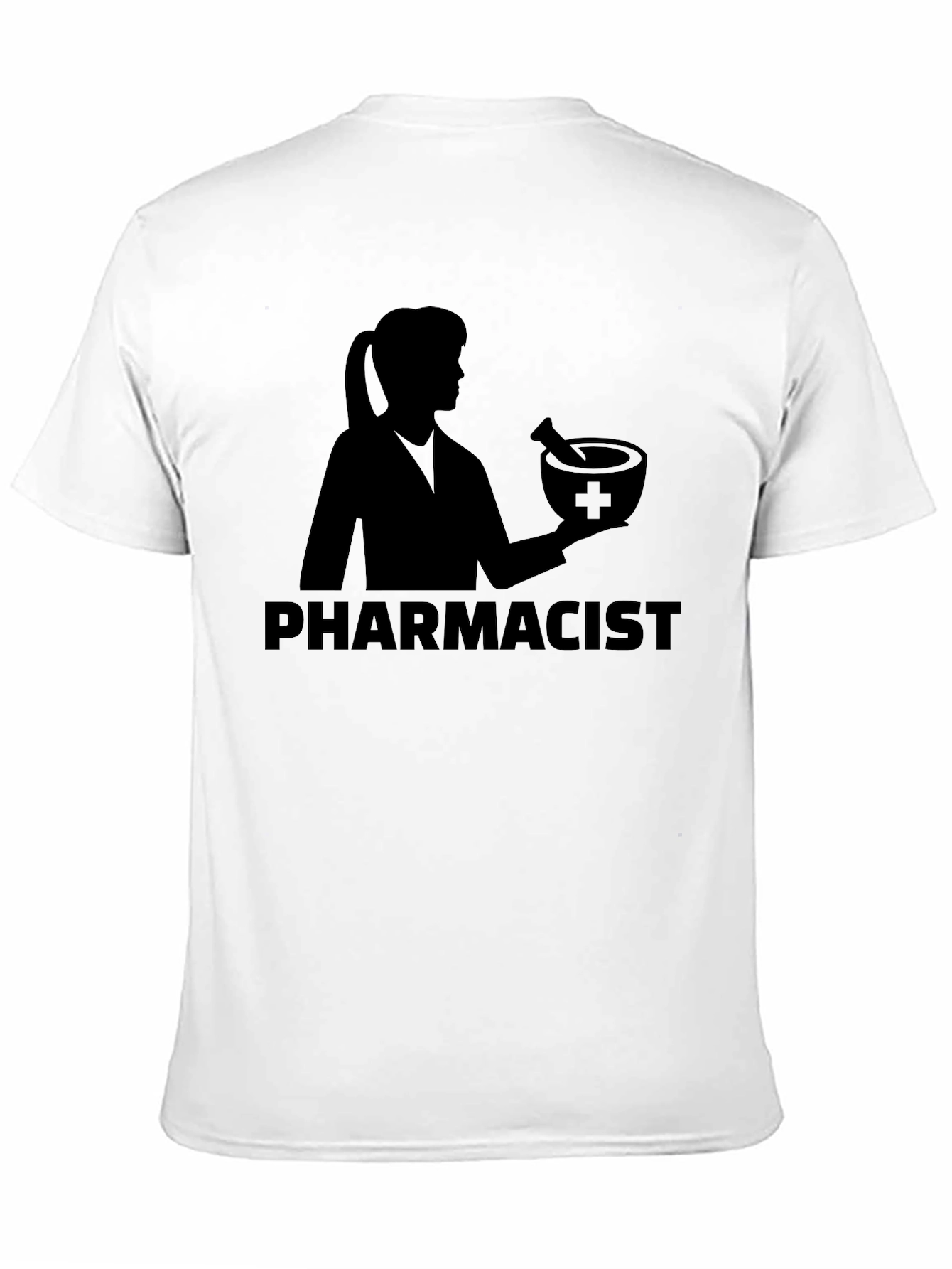 Black Pharmacist T-Shirt - Black Unisex Tee view 11