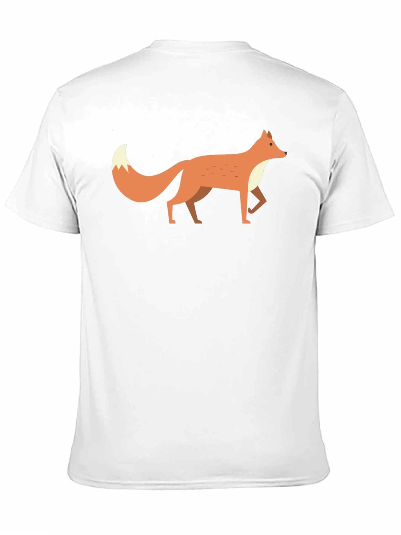 Black Fox Graphic Tee -  Men's Black Cotton T-Shirt view 11