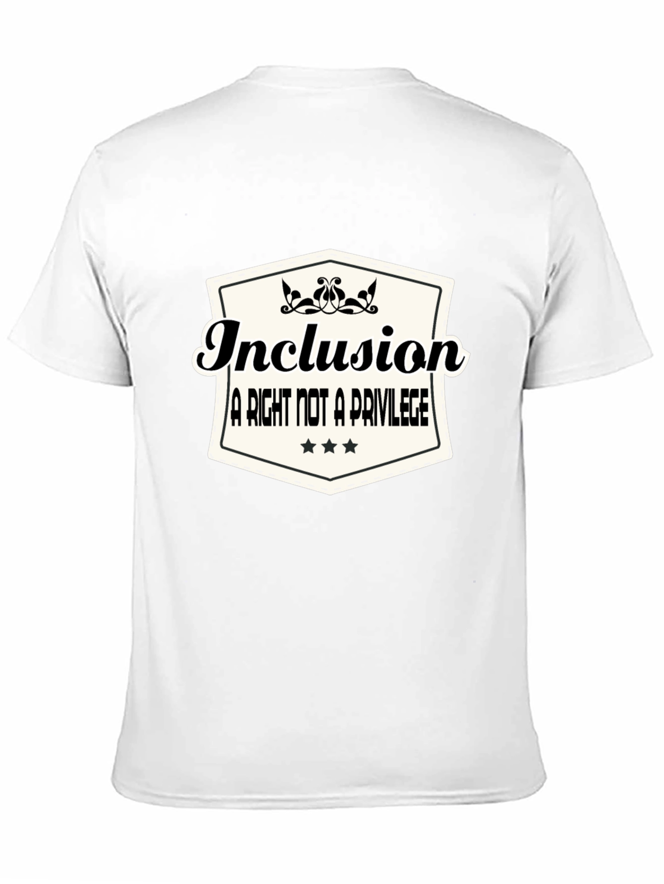 Black Inclusion T-Shirt: A Right Not a Privilege view 11