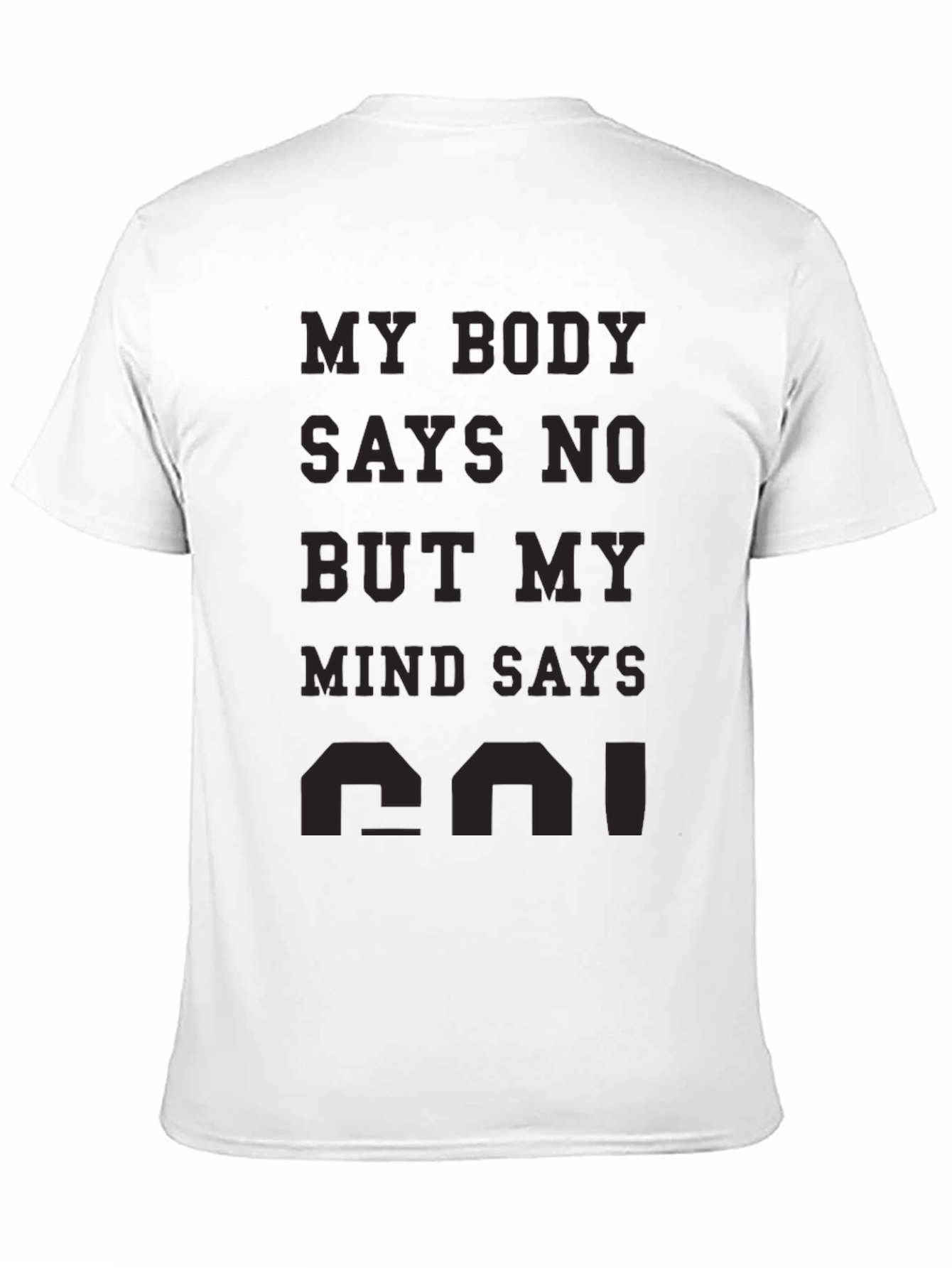Black My Body Says No T-Shirt view 11