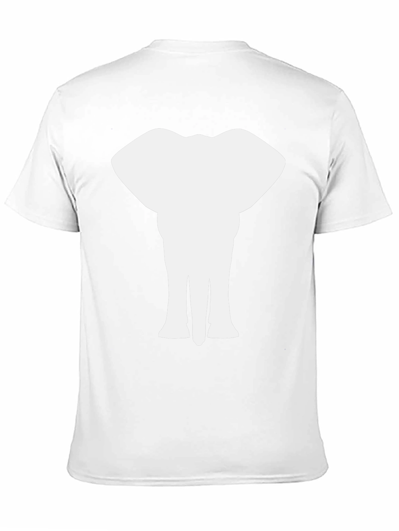 Black Elephant Silhouette Graphic Black T-Shirt view 11