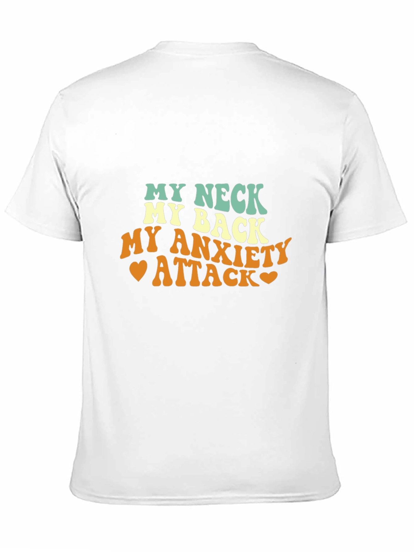 Black My Neck, My Back Tee - Anxiety Relief Comfort Shirt view 11
