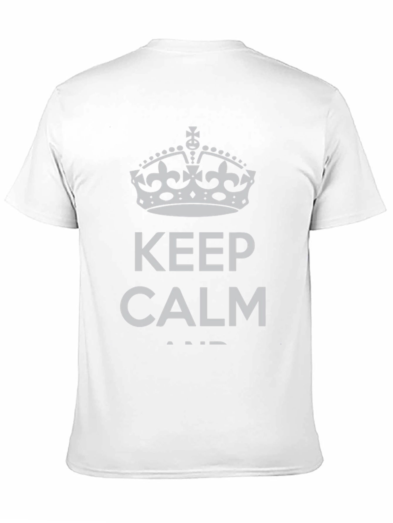 Black Keep Calm Graphic Print T-Shirt view 11