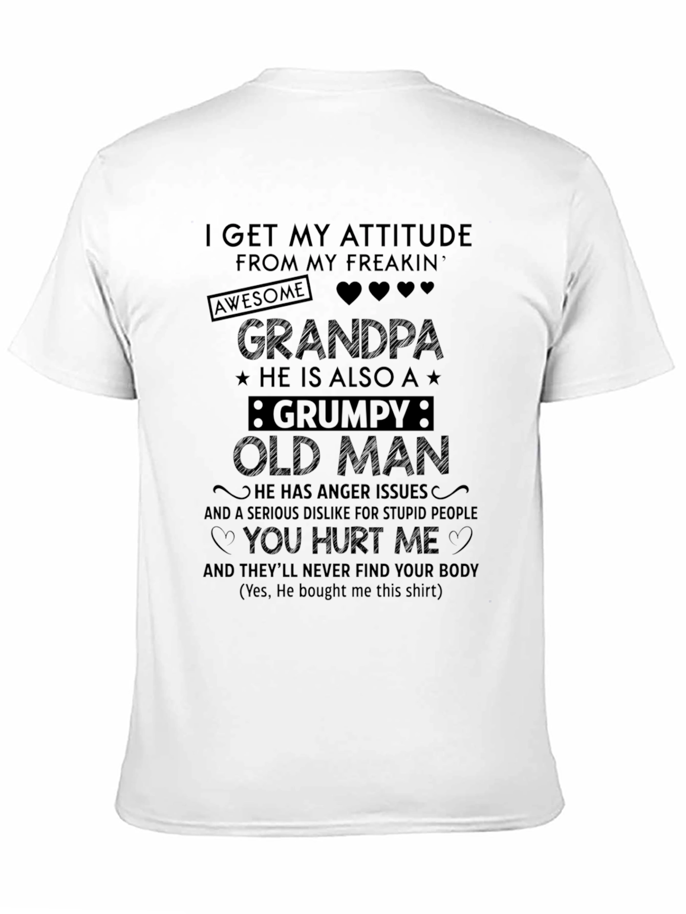 Funny Grandpa Grumpy Old Man T-Shirt - 11