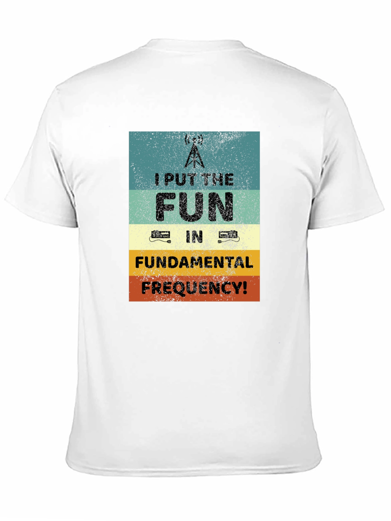 Black Fun Fundamental Frequency T-Shirt view 11