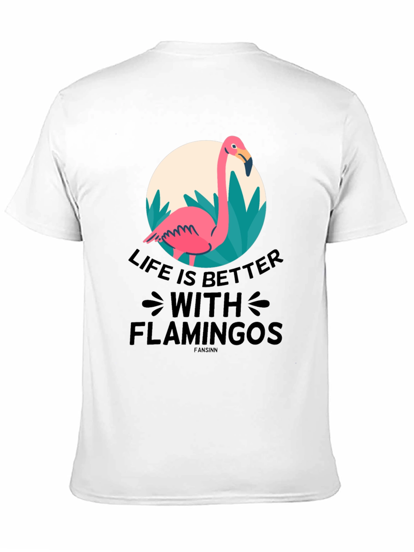 Black Life is Better with Flamingos T-Shirt view 11