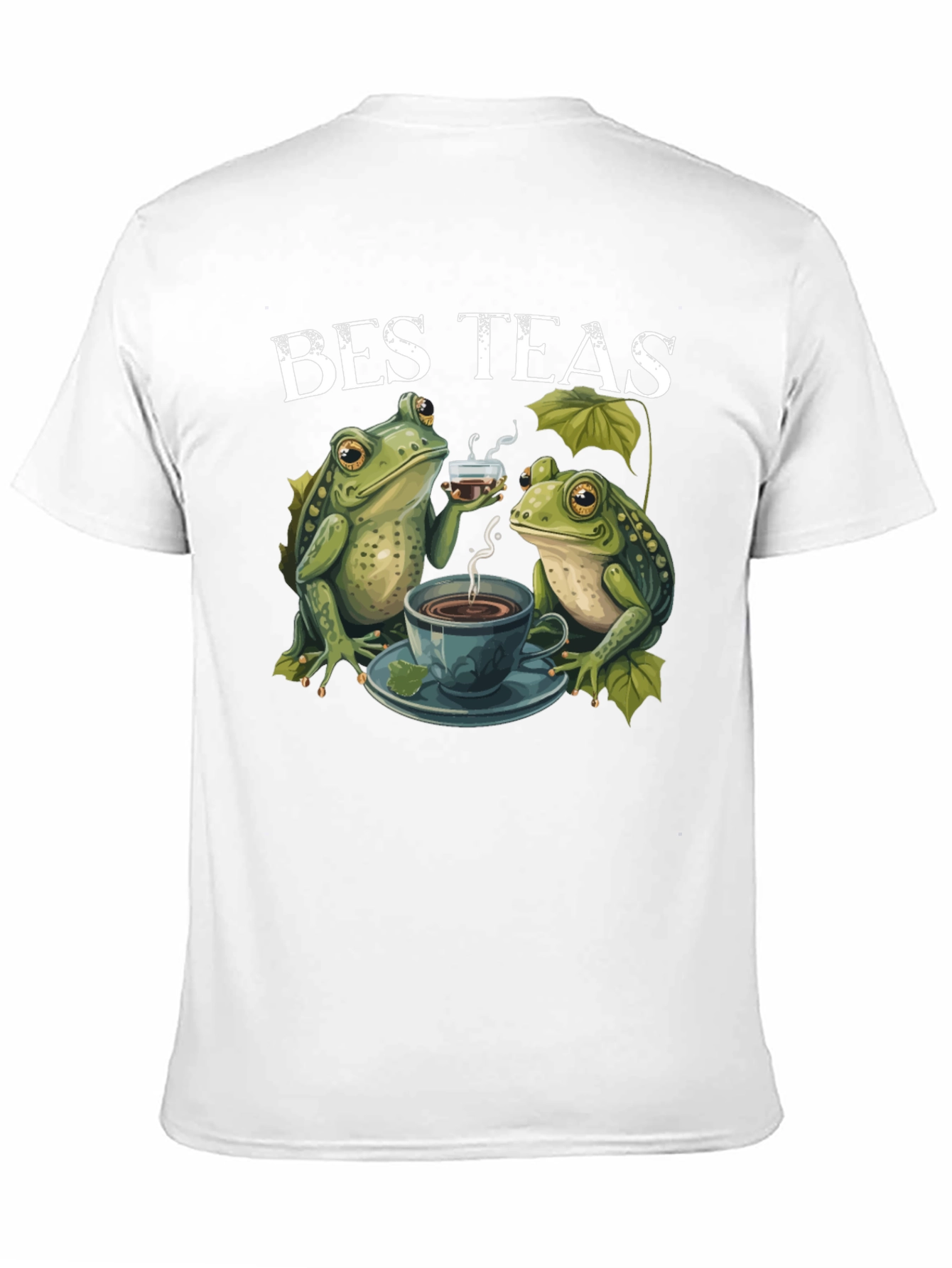 Black Bes Teas Frog T-Shirt - Quirky Tea Lovers Tee view 11