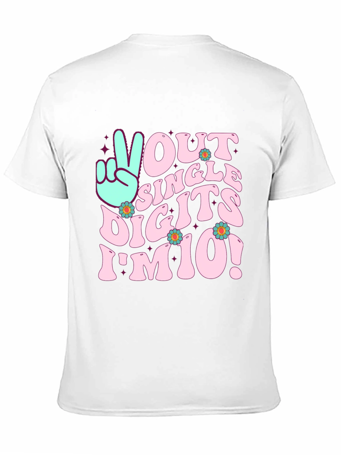 Black Retro 10th Birthday T-Shirt view 11