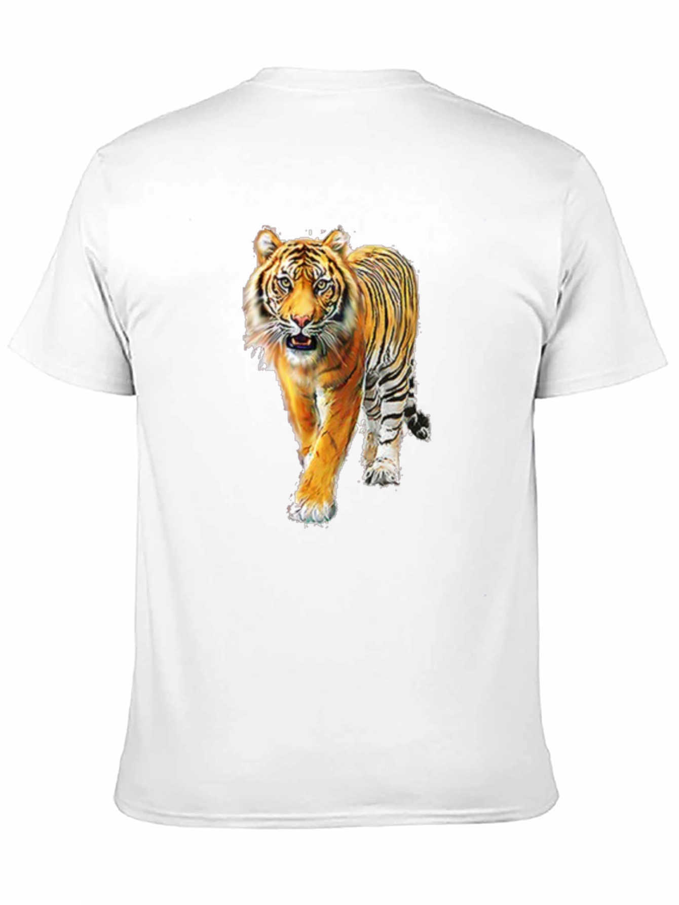 Black Tiger Graphic Print Black T-Shirt view 11