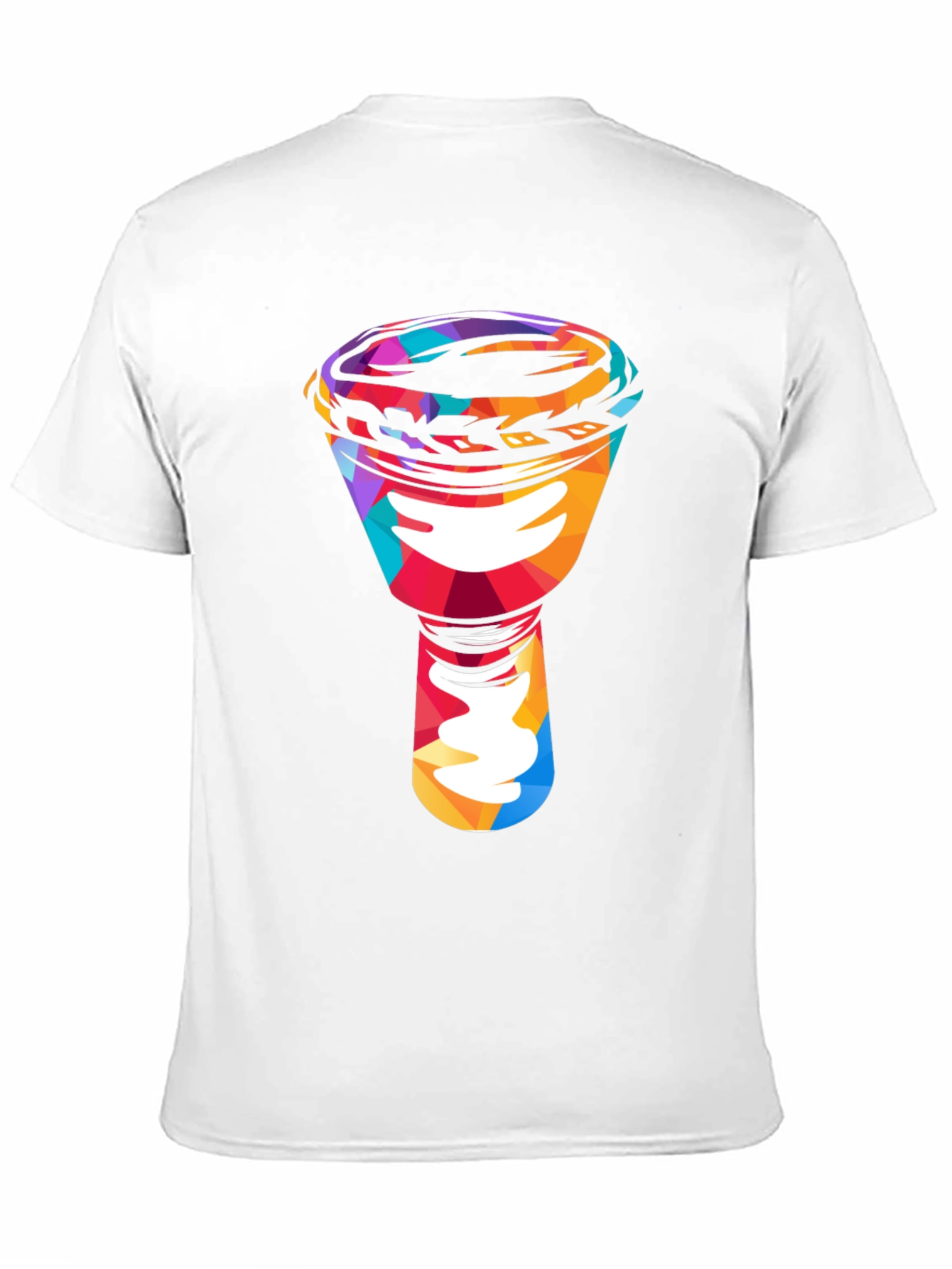 Black Colorful Darbuka Drum Graphic T-Shirt view 11