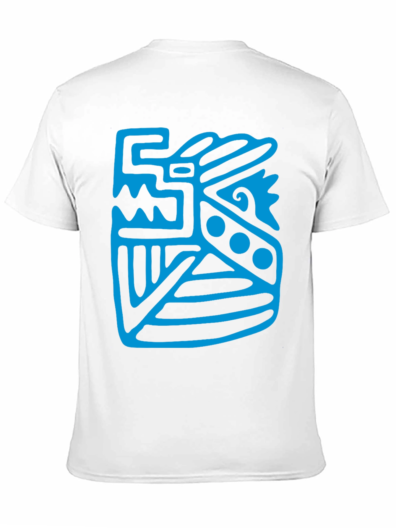 Black Aztec Design Black T-Shirt view 11