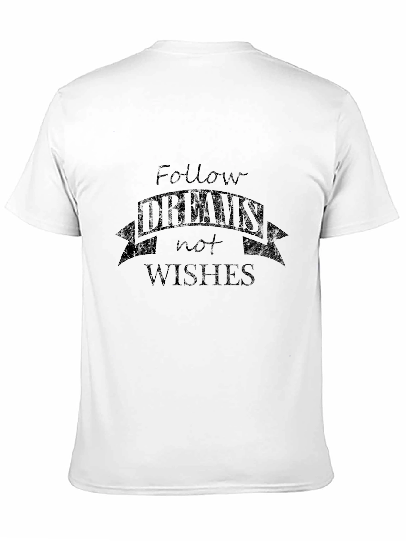 Black Follow Your Dreams Graphic Tee - Men's Black T-Shirt view 11