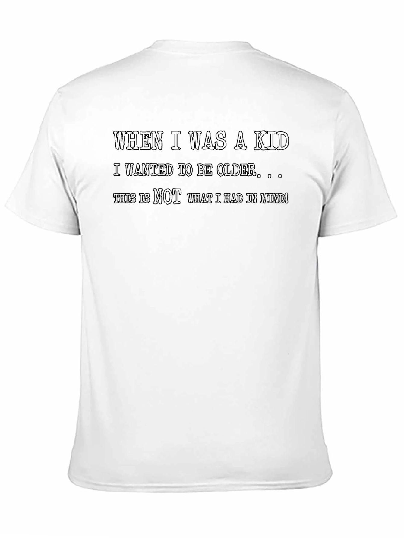 Black Funny "When I was a Kid" Graphic T-Shirt view 11