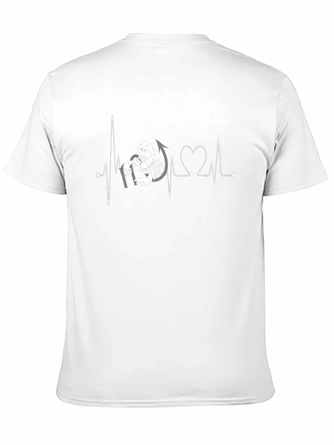 Black Scorpio Heartbeat T-Shirt view 11