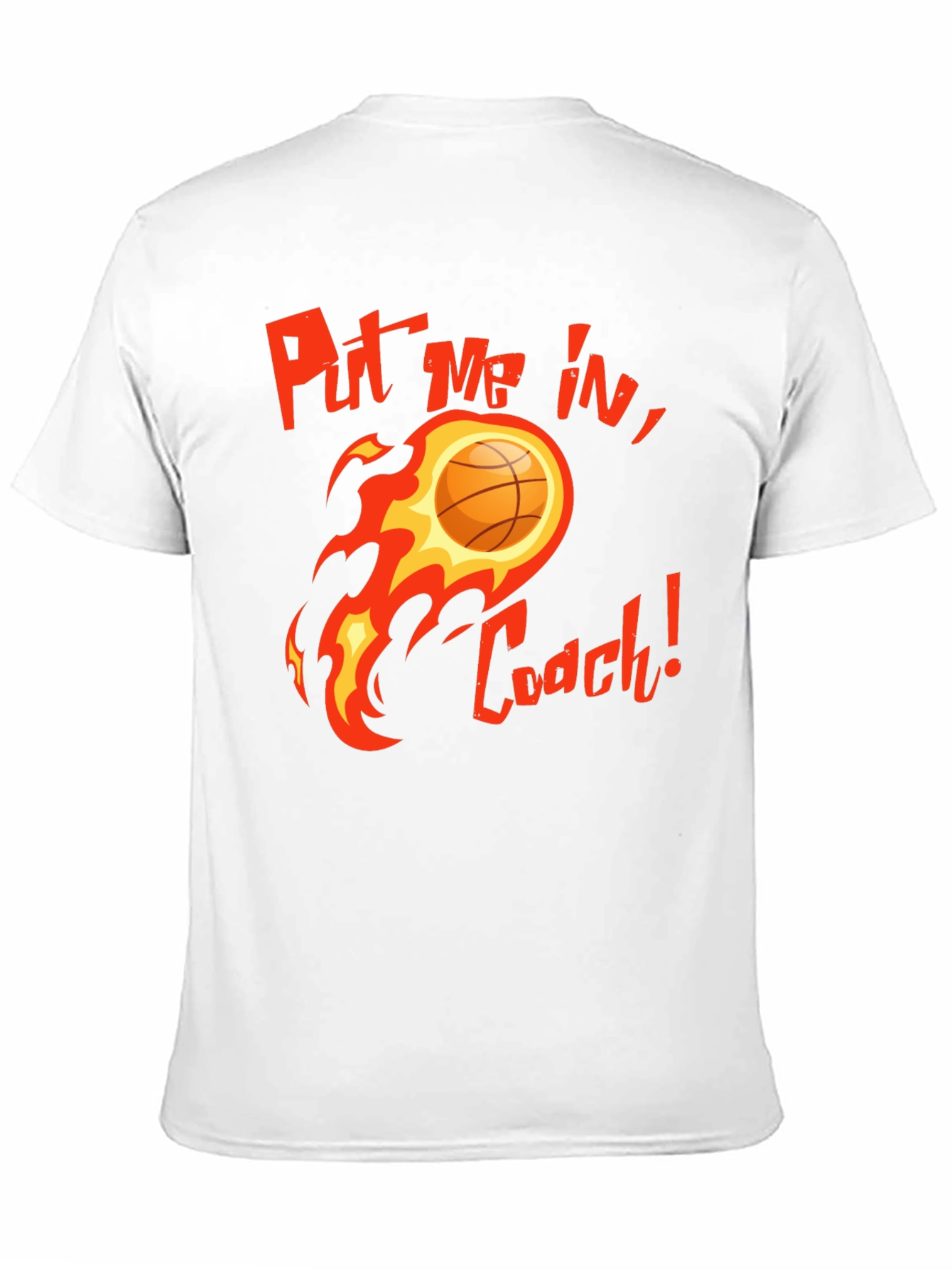 Black Put Me In, Coach! Basketball Graphic T-Shirt view 11