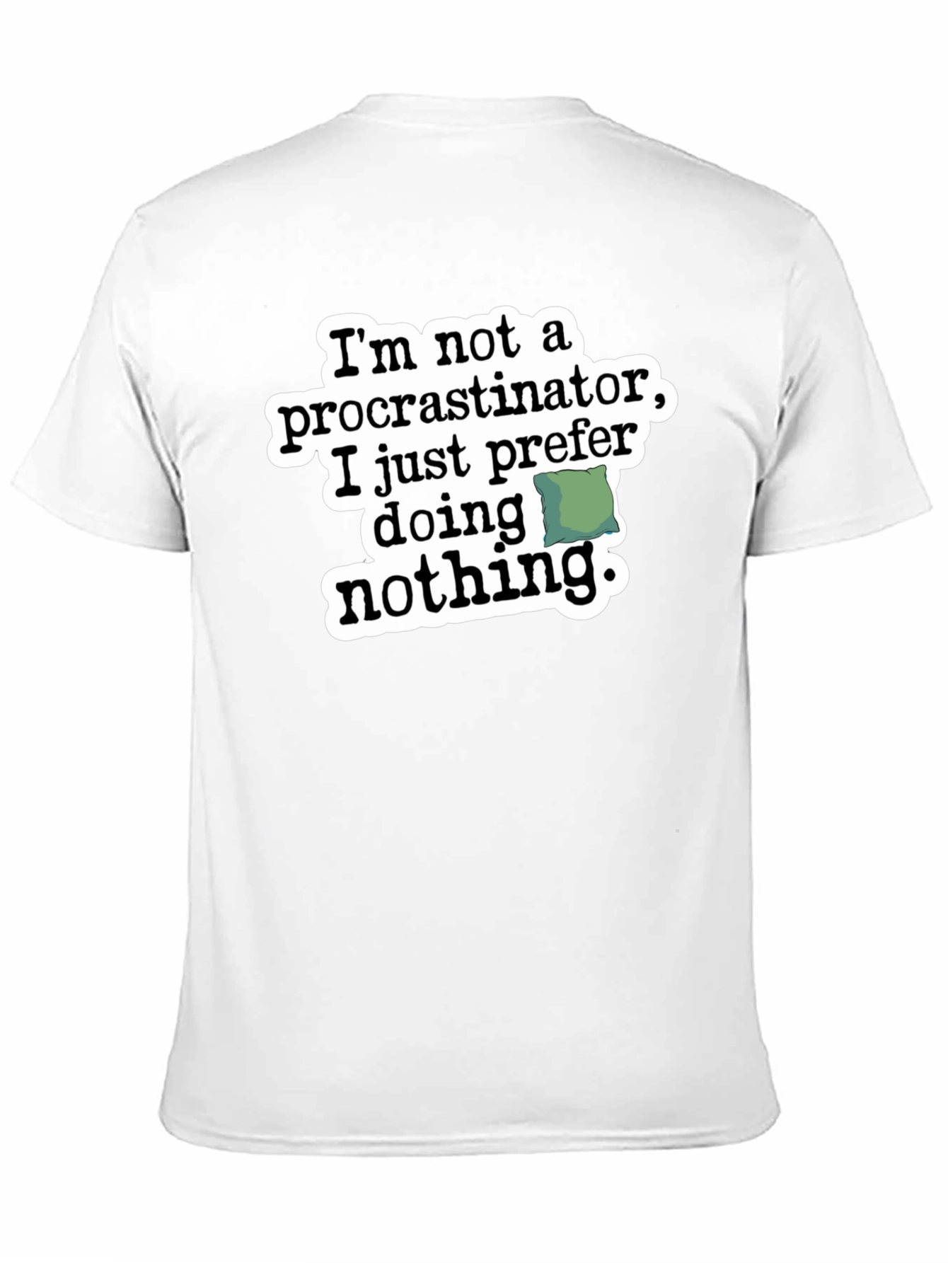 Black Procrastinator Humor Graphic T-Shirt view 11