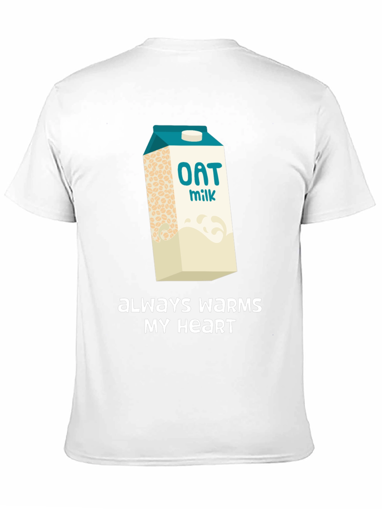 Oat Milk Lover T-Shirt - Always Warms My Heart - 11