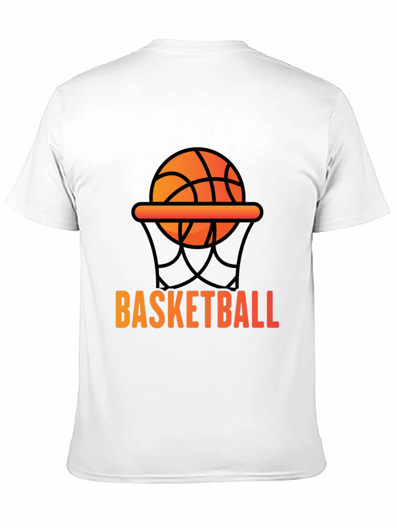 Black Basketball Graphic Tee - Black Cotton T-Shirt view 11