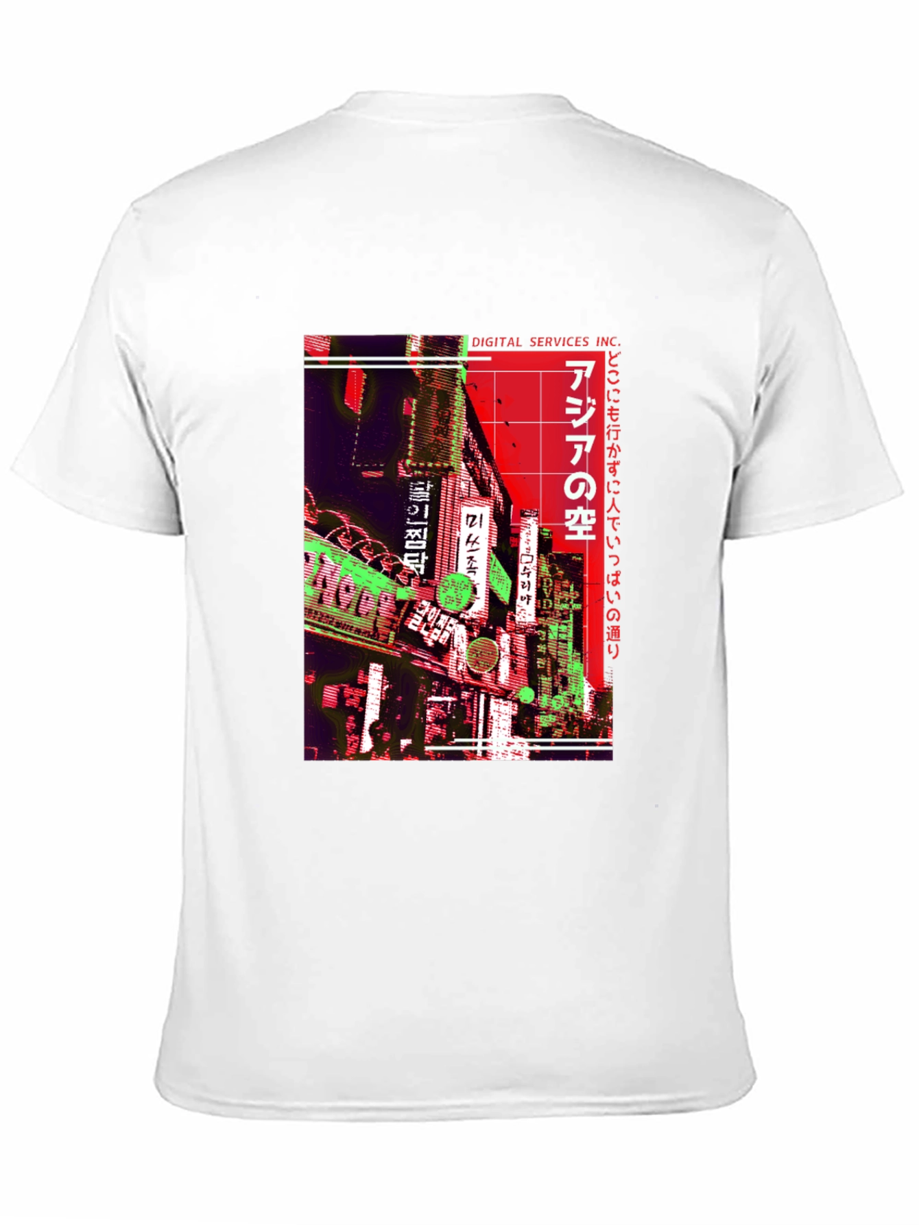 Black Asia Neon Nights T-Shirt view 11