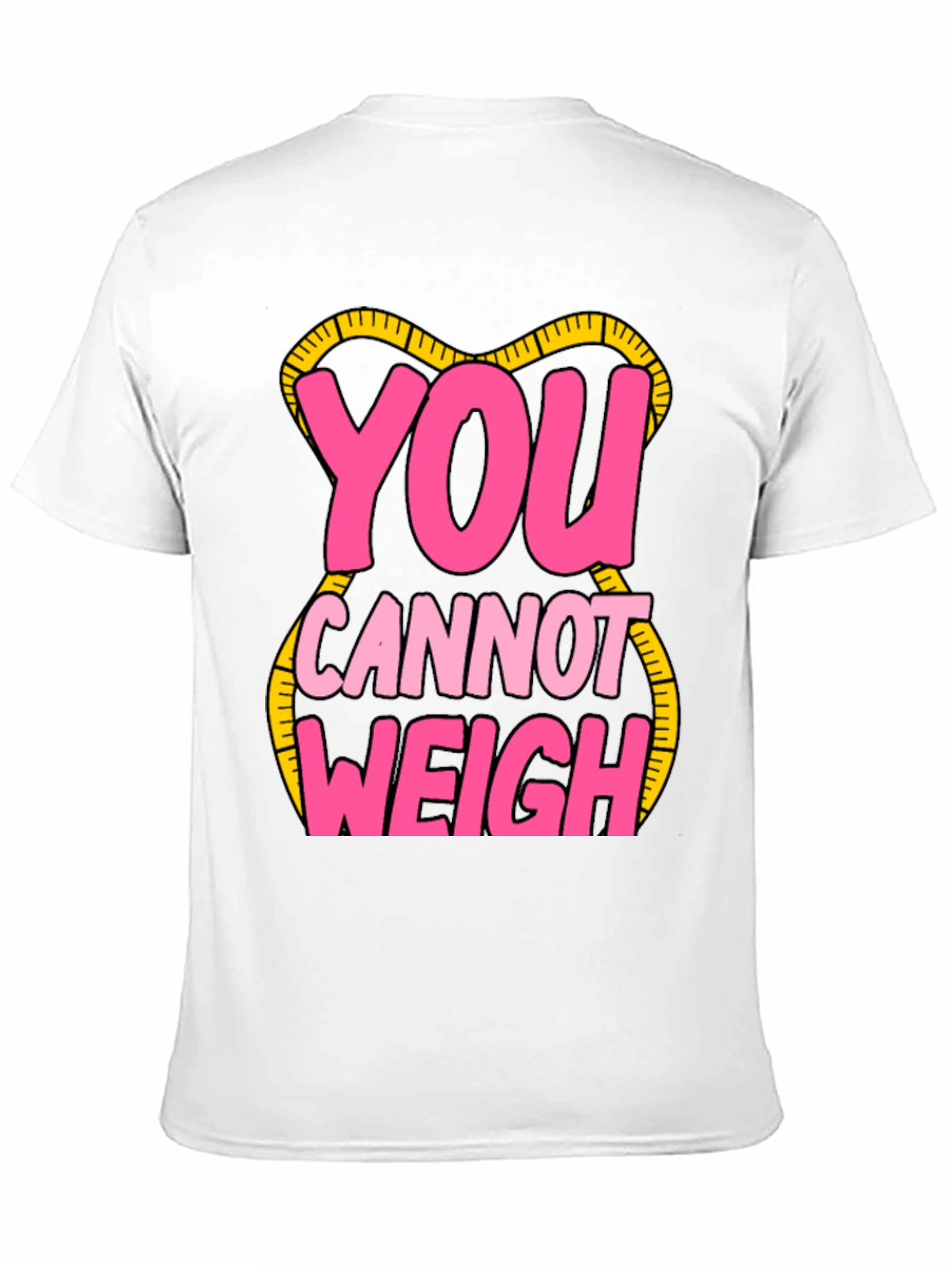 Black You Cannot Weigh Graphic T-Shirt view 11