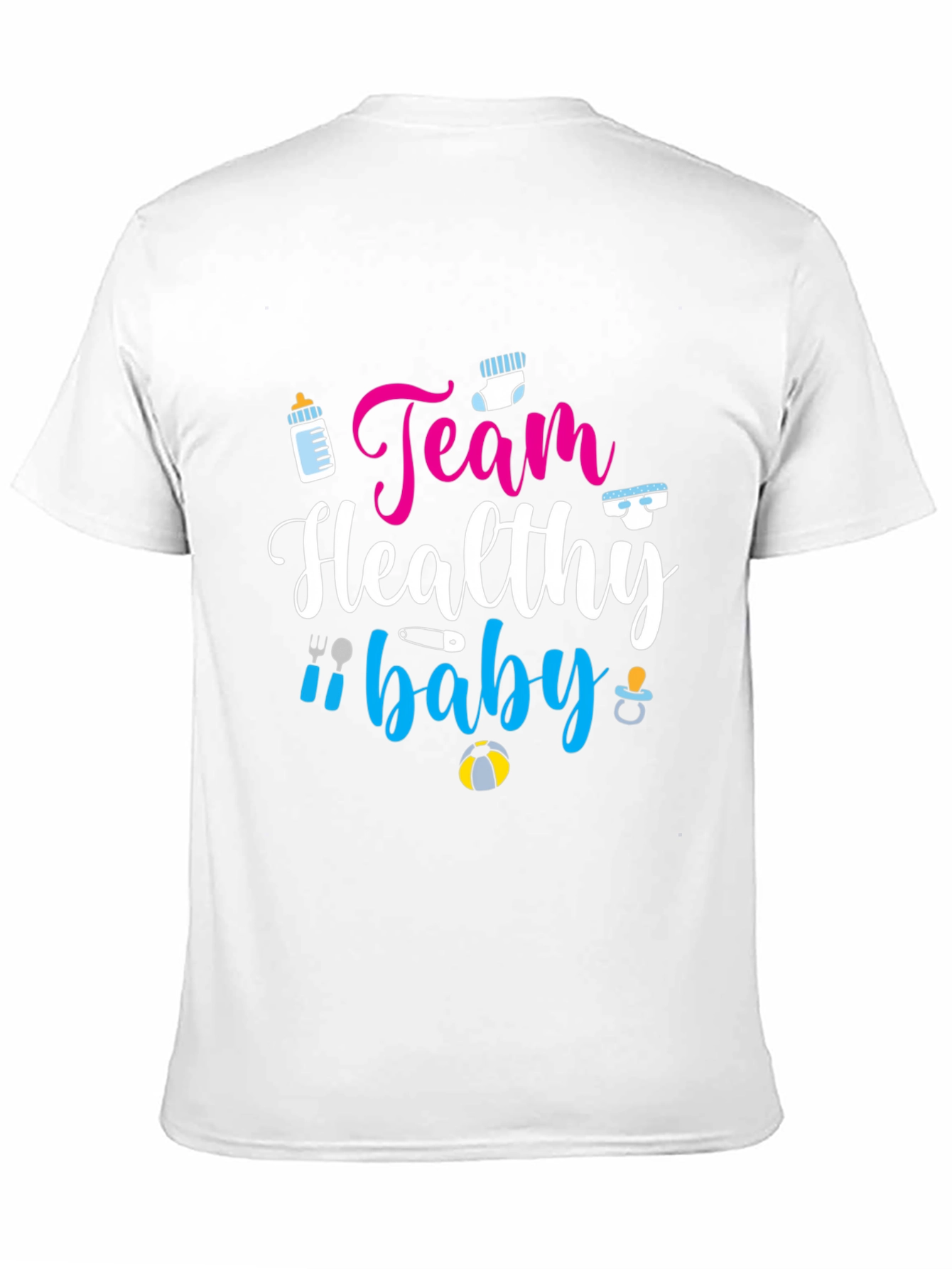 Team Healthy Baby Gender Reveal T-Shirt - 11