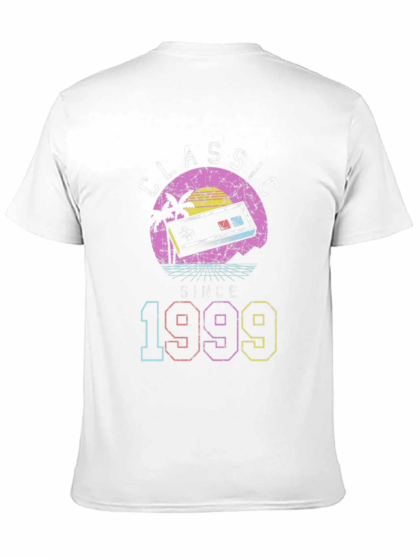 Black Retro Gamer 1999 T-Shirt - Classic Birthday Gift view 11