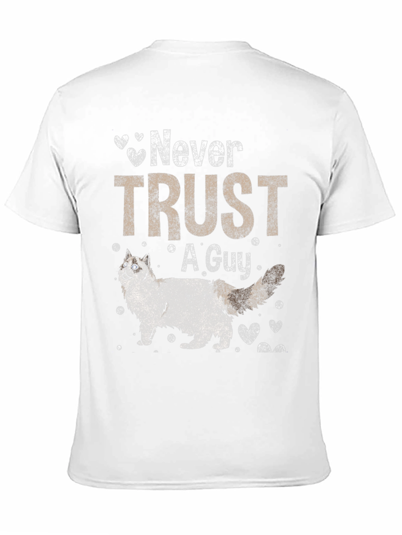 Black Never Trust A Guy T-Shirt view 11