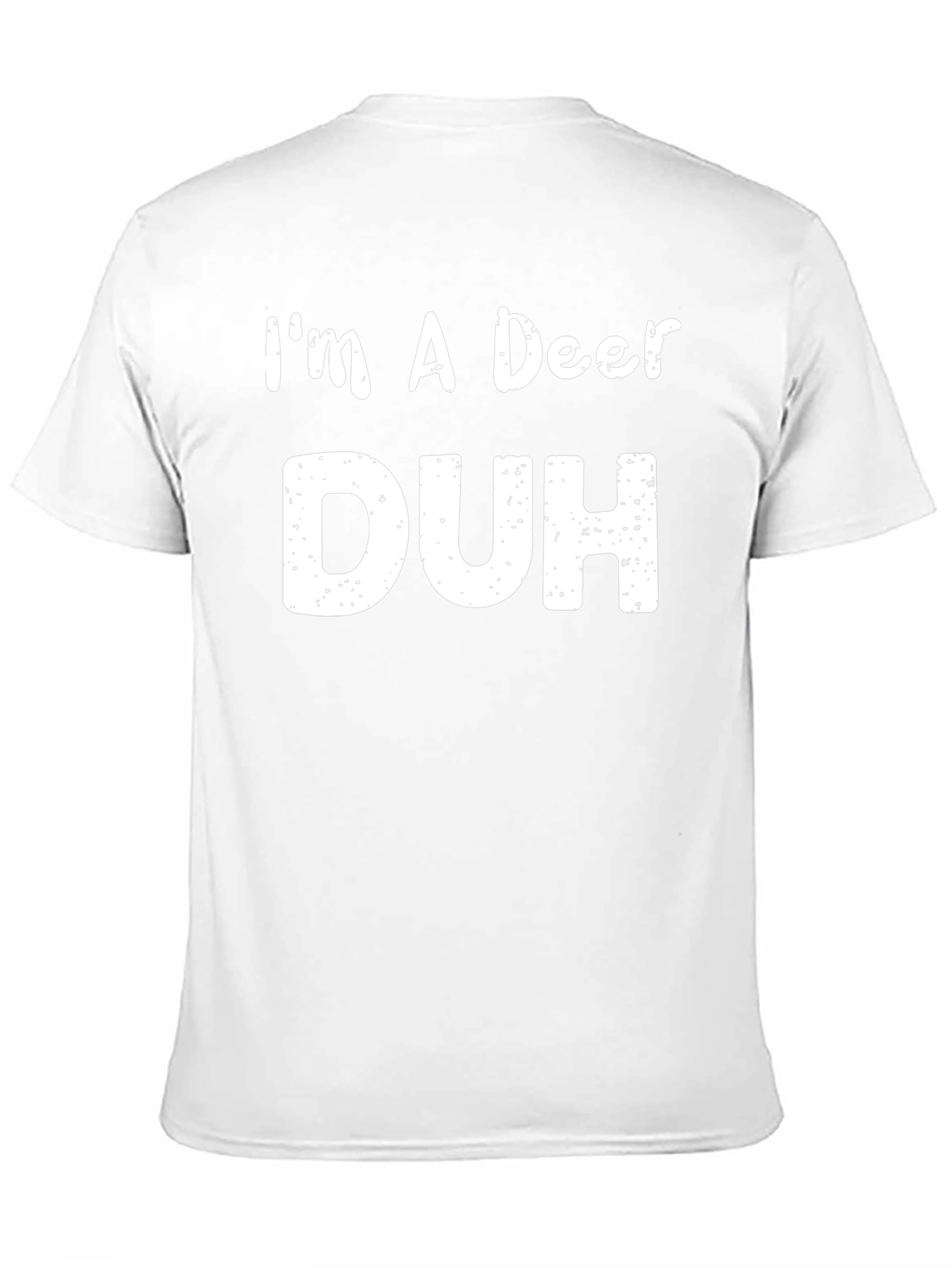 Black I'm A Deer Duh Funny Graphic T-Shirt view 11