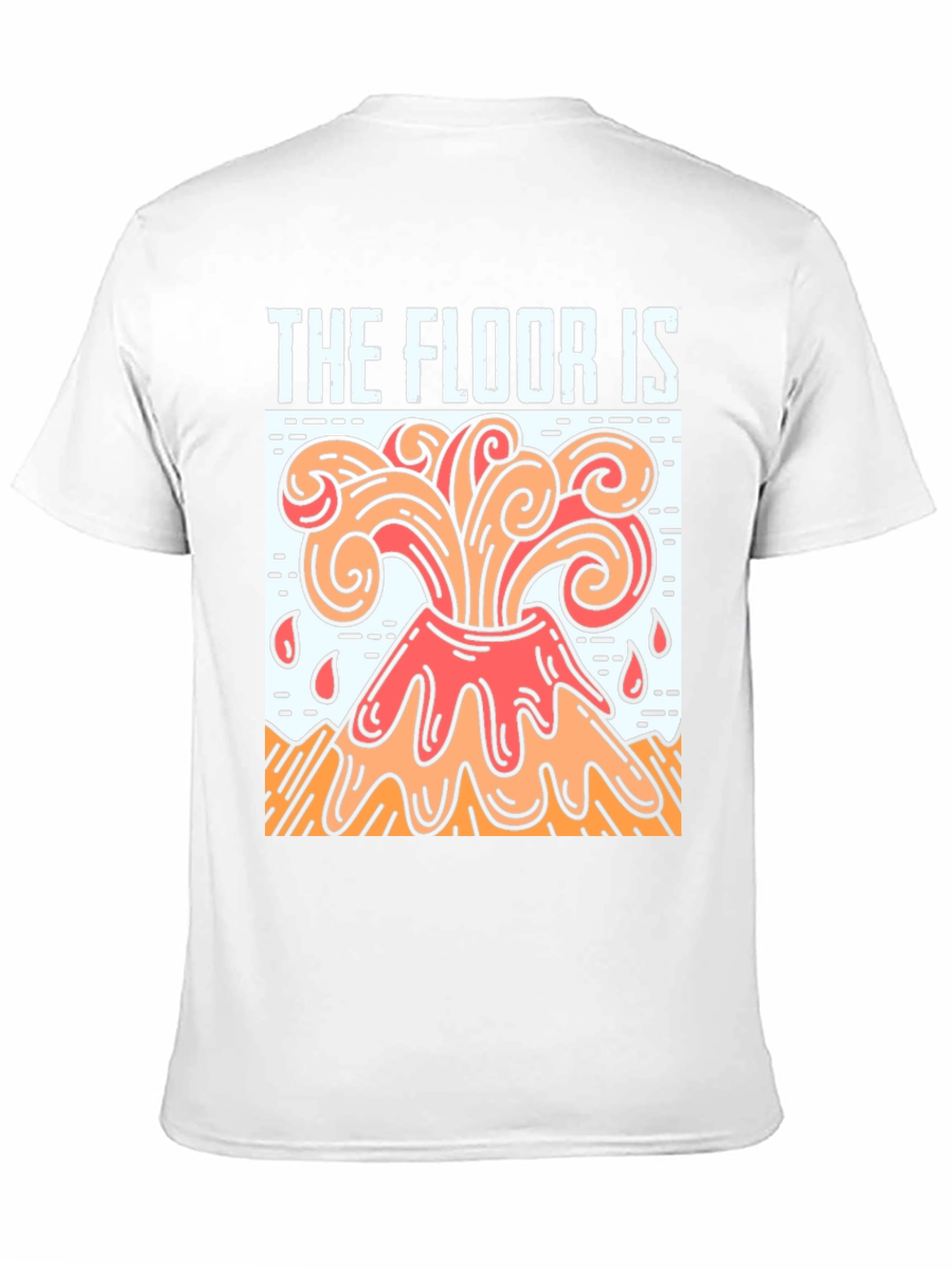 Black The Floor Is Lava Graphic T-Shirt view 11